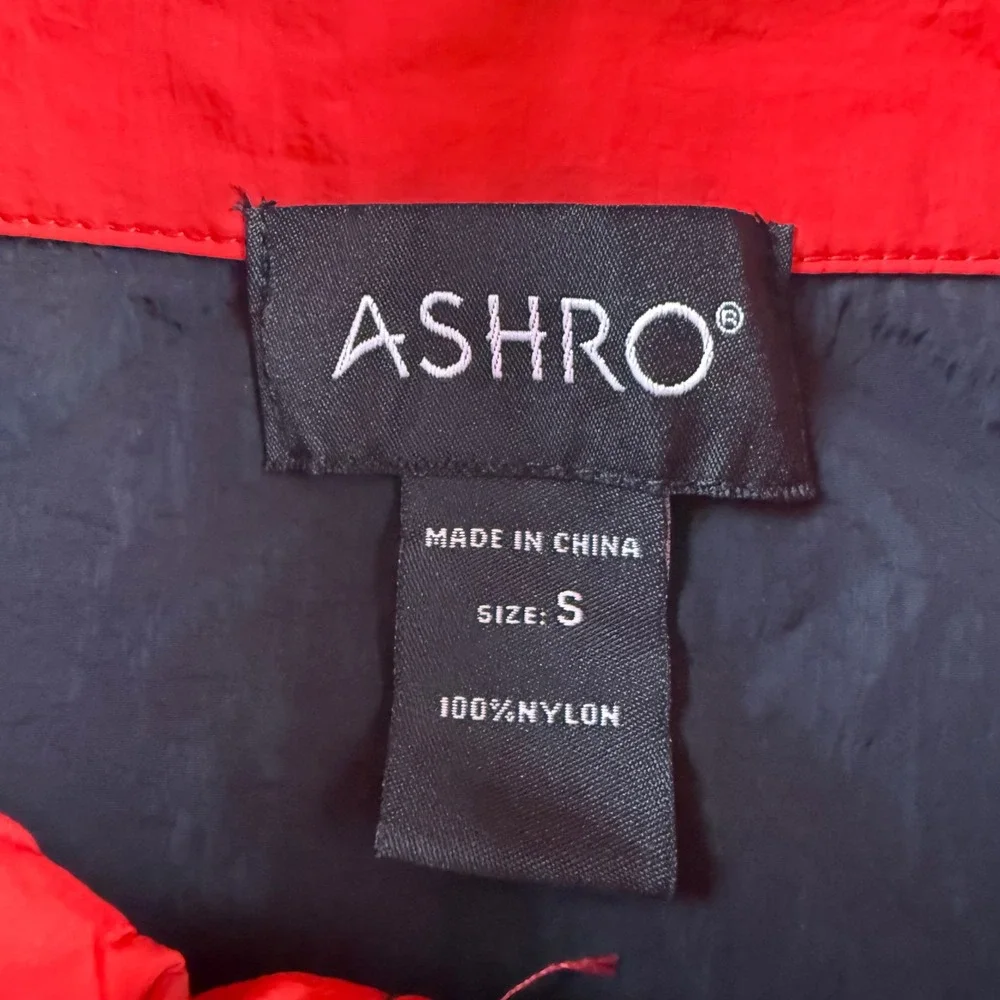 Vintage Ashro Windbreaker Jacket Adult Small Pan-African Colorblock Full Zip Up